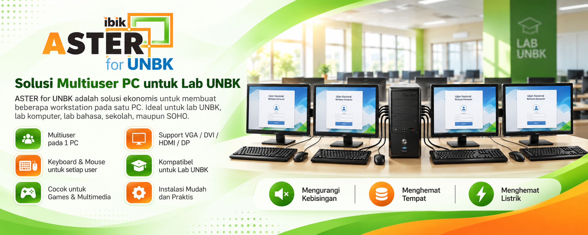 ASTER — solusi multiuser PC untuk laboratorium komputer