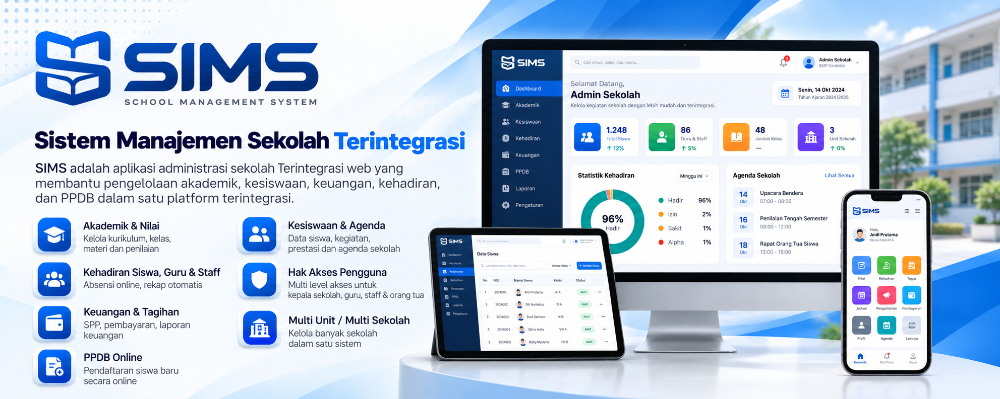 SIMS — sistem manajemen sekolah terintegrasi